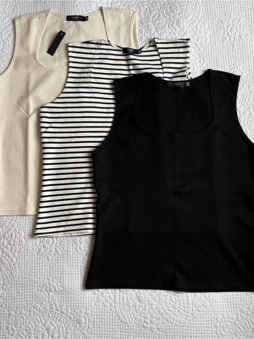 NEW Square Neck Studio Tank Tops